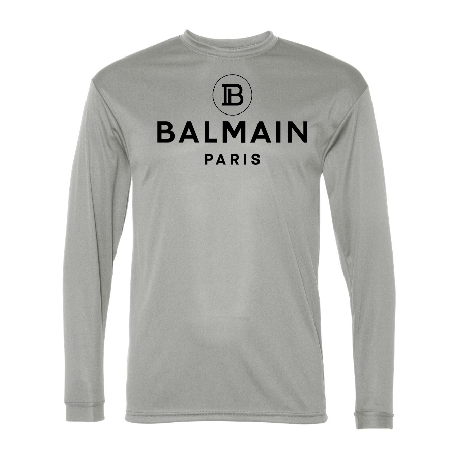 Men's Balmain Paris  Performance Long Sleeve T-Shirt