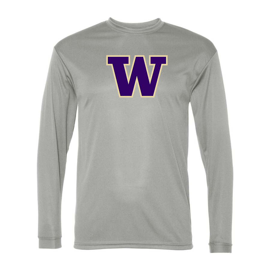 Men's Washington Huskies  Performance Long Sleeve T-Shirt