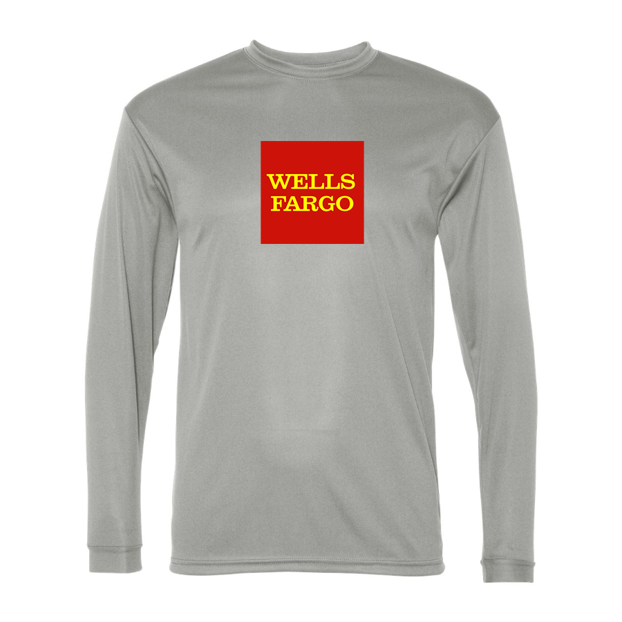 Men's Wells Fargo Polyester Long Sleeve T-Shirt