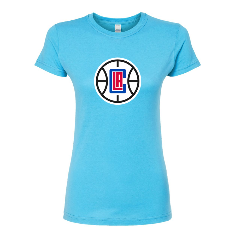 Women's LA Clippers Round Neck T-Shirt