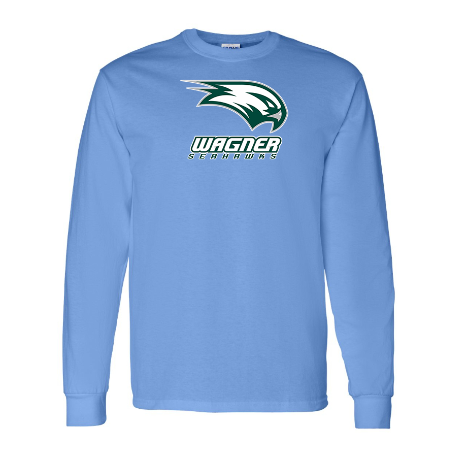 Men's Wagner Seahawks Cotton Long Sleeve T-Shirt