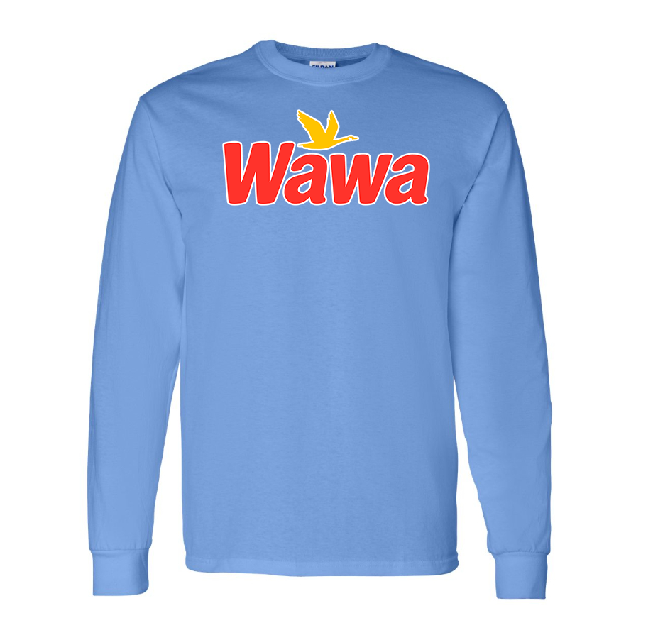 Men's Wawa Gas Station Cotton Long Sleeve T-Shirt