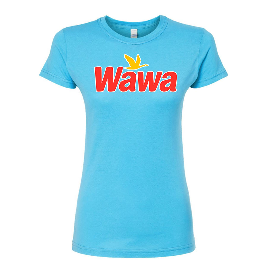 Women's Wawa Gas Station Round Neck T-Shirt