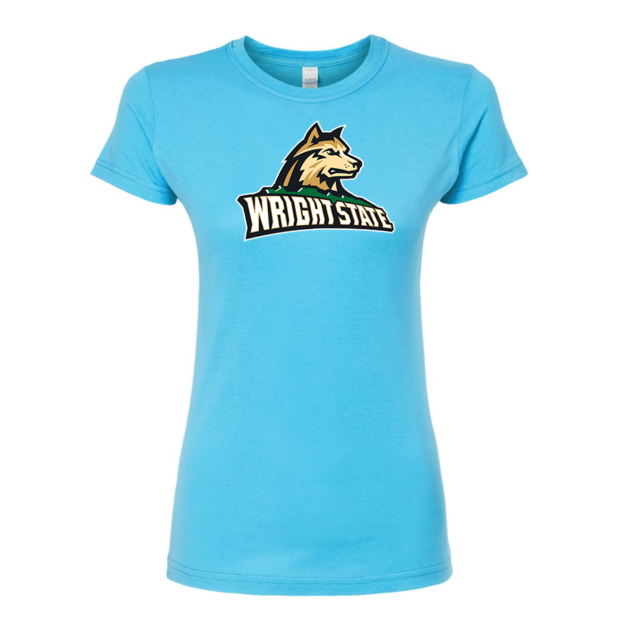 Women's Wright State Raiders Round Neck T-Shirt