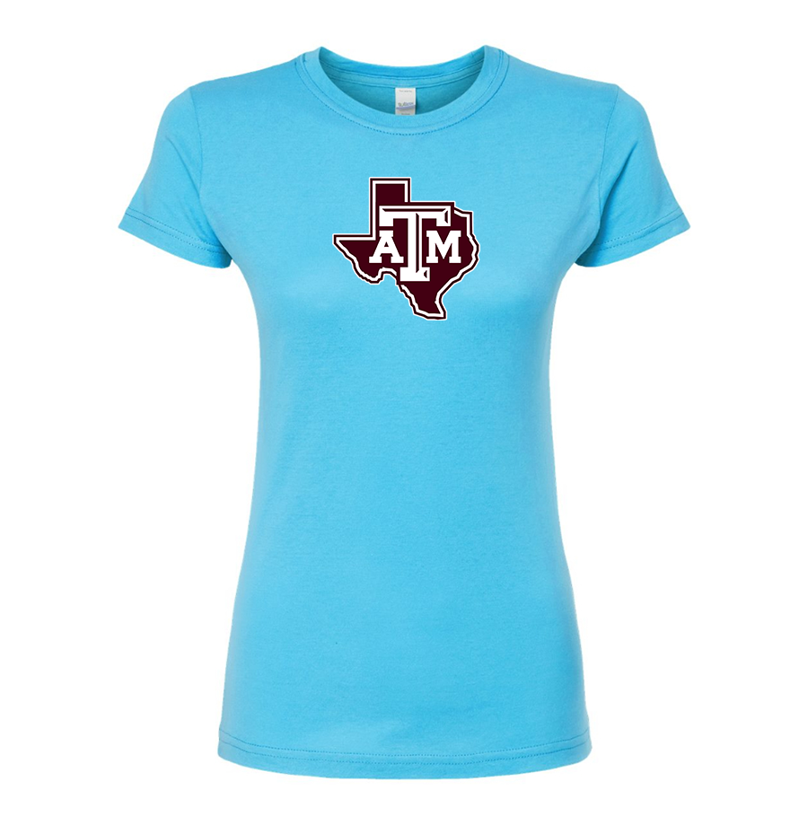 Women's Texas AM Aggies Round Neck T-Shirt