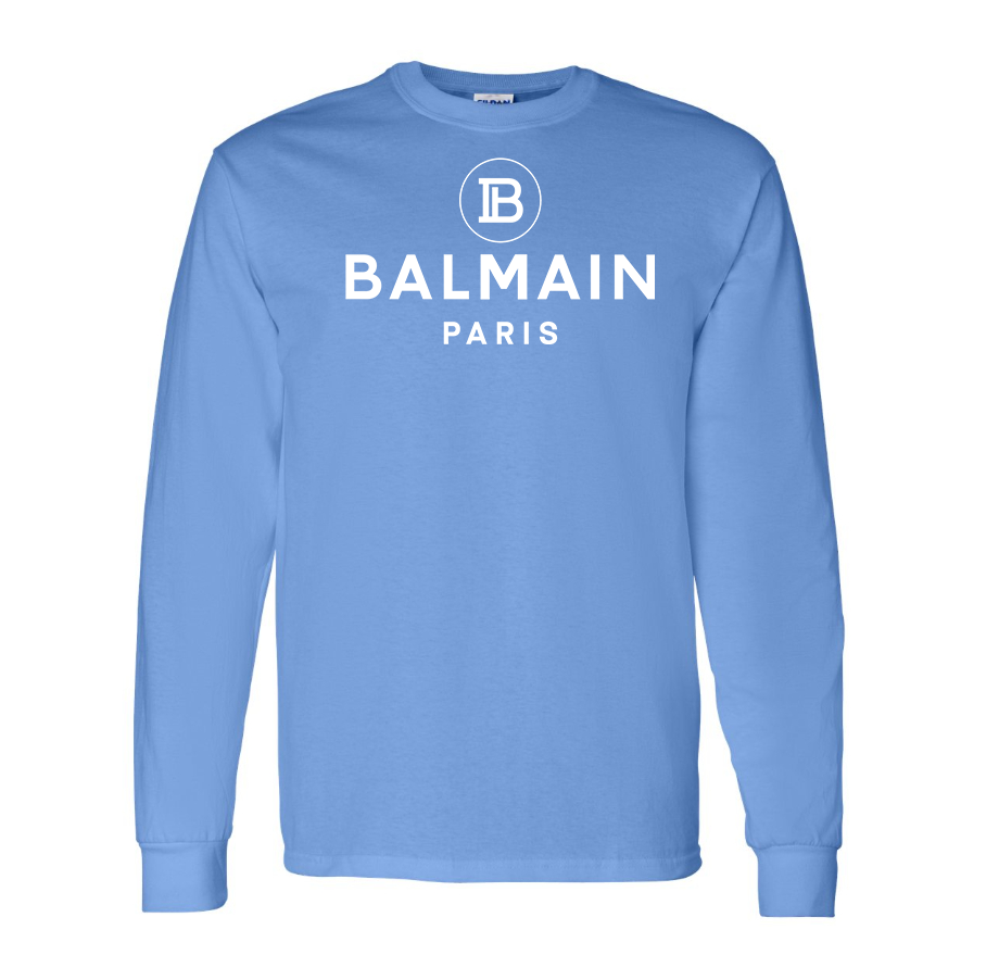 Men's Balmain Paris  Cotton Long Sleeve T-Shirt