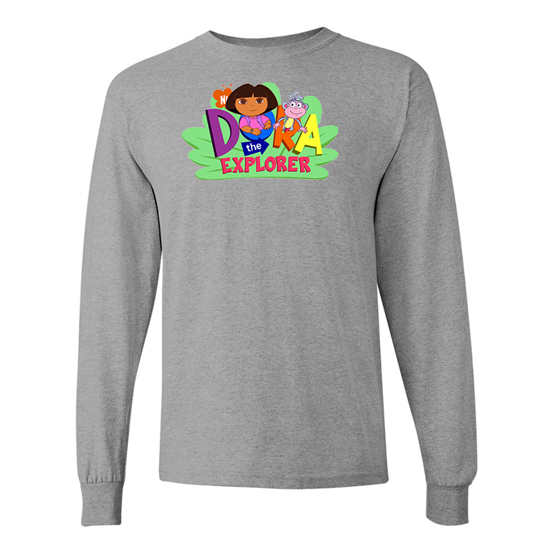 Men's Dora the Explorer Gildan Heavy Cotton Long Sleeve T-Shirt