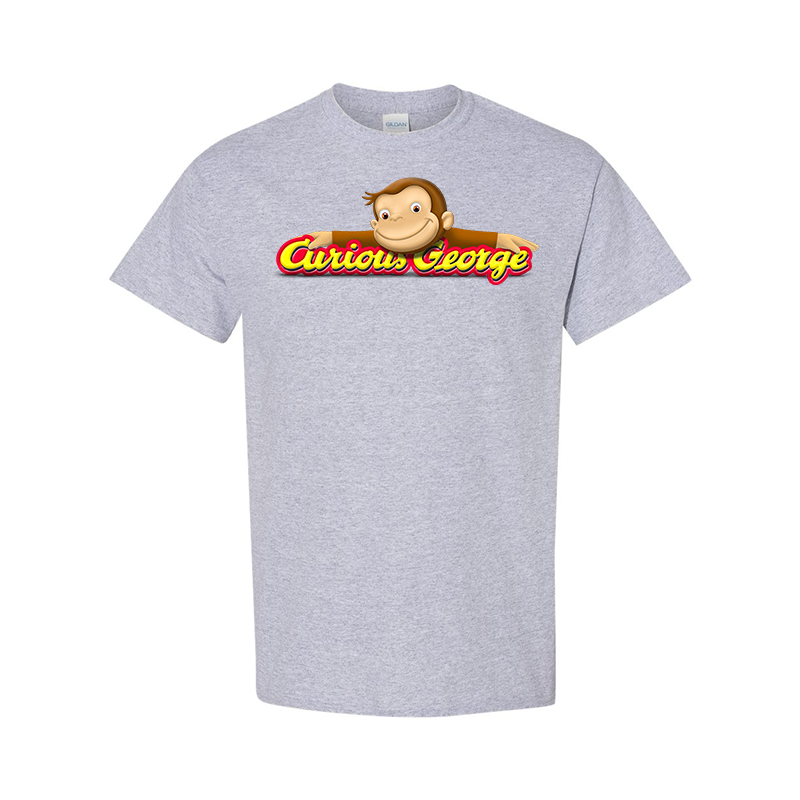 Men's Curious George Gildan Heavy Cotton T-Shirt