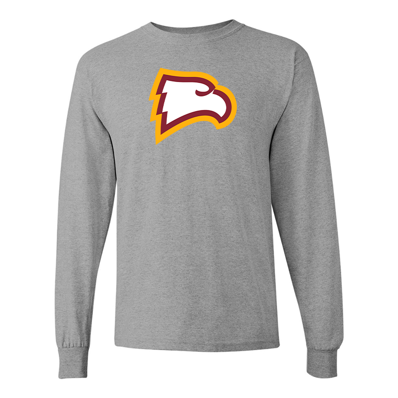 Men's Winthrop Eagles  Gildan Heavy Cotton Long Sleeve T-Shirt