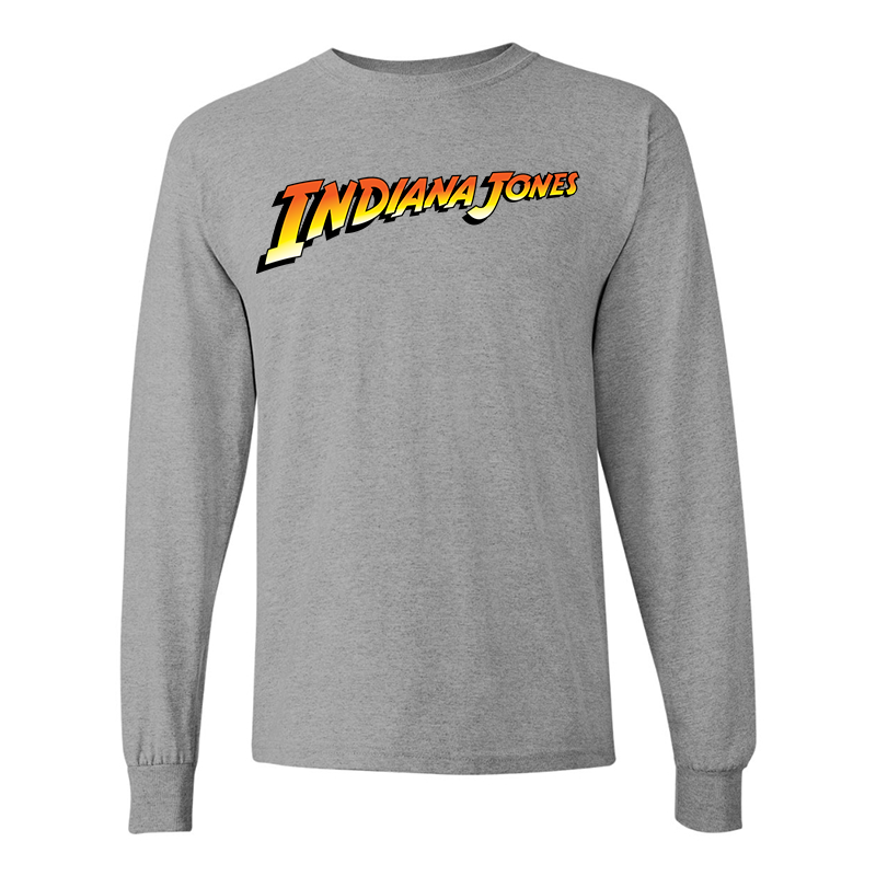 Men's Indiana Jones  Gildan Heavy Cotton Long Sleeve T-Shirt