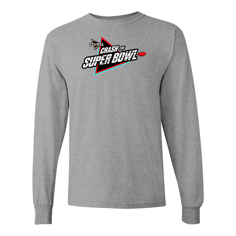 Men's Crash the Super Bowl Gildan Heavy Cotton Long Sleeve T-Shirt