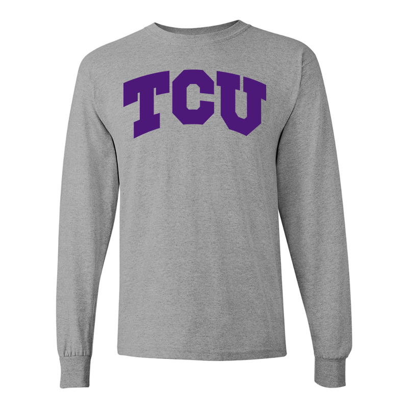 Men's TCU Horned Frogs Gildan Heavy Cotton Long Sleeve T-Shirt