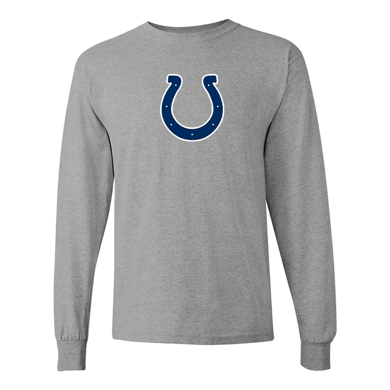 Men's Indianapolis Colts Gildan Heavy Cotton Long Sleeve T-Shirt