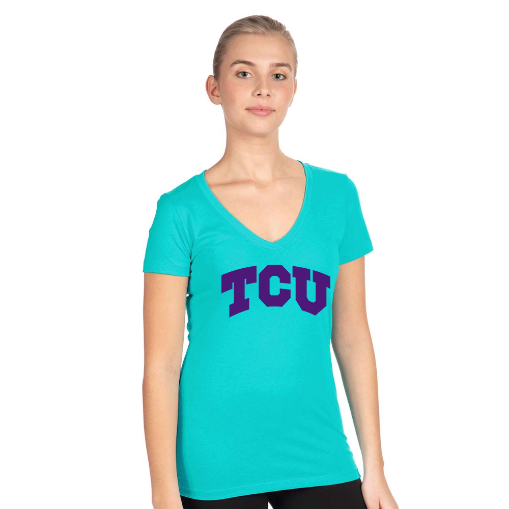 Women's TCU Horned Frogs Next Level Ideal V-Neck T-Shirt