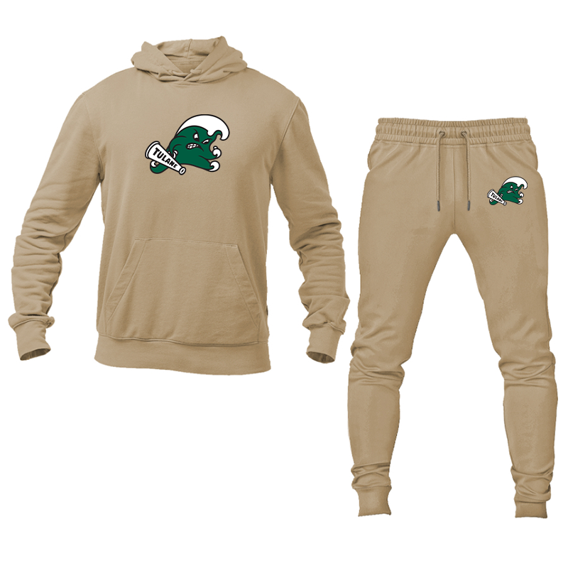 Men's  Tulane Green Wave Hoodie and Joggers Set