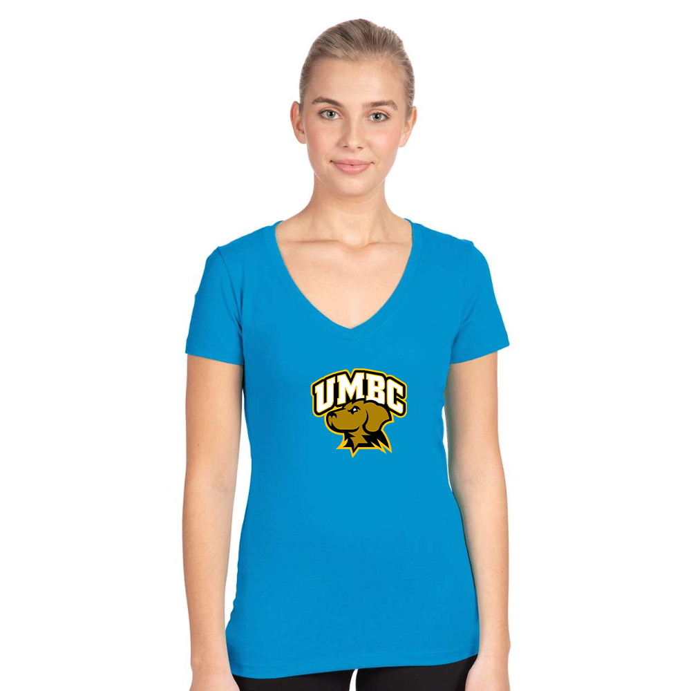 Women's UMBC Retrievers Next Level Ideal V-Neck T-Shirt