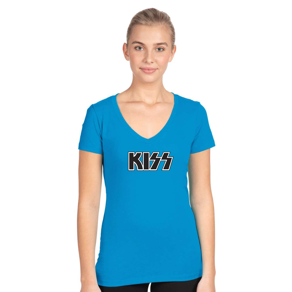 Women's  Kiss Next Level Ideal V-Neck T-Shirt