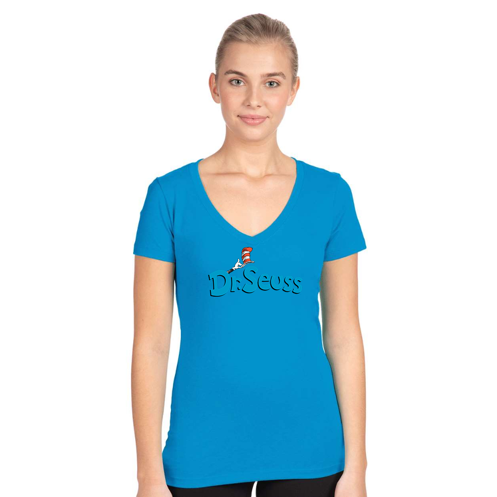 Women's Dr. Seuss Next Level Ideal V-Neck T-Shirt