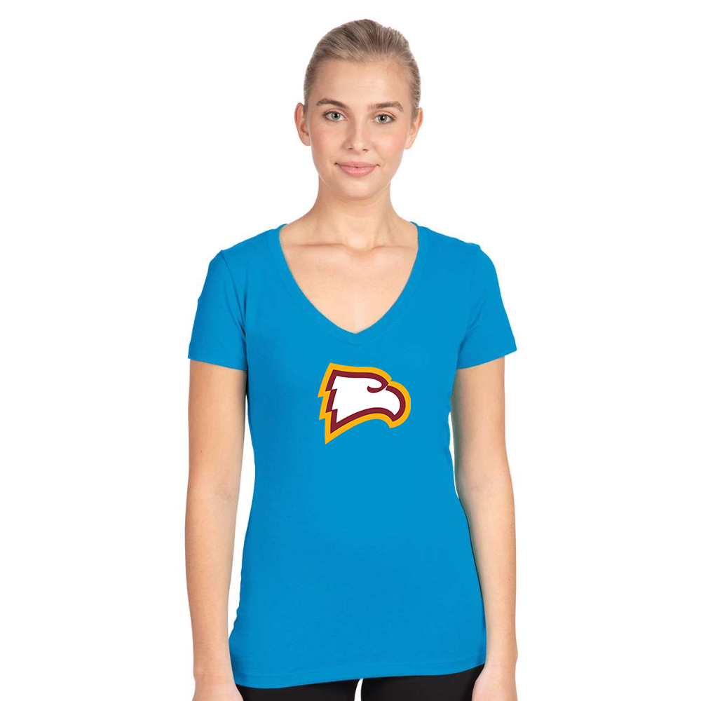 Women's Winthrop Eagles  Next Level Ideal V-Neck T-Shirt