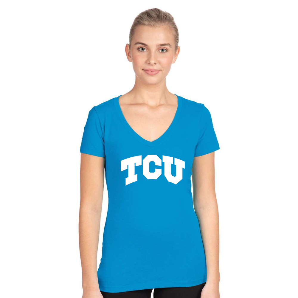 Women's TCU Horned Frogs Next Level Ideal V-Neck T-Shirt