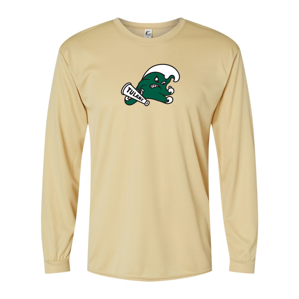 Men's Tulane Green Wave Performance Long Sleeve T-Shirt