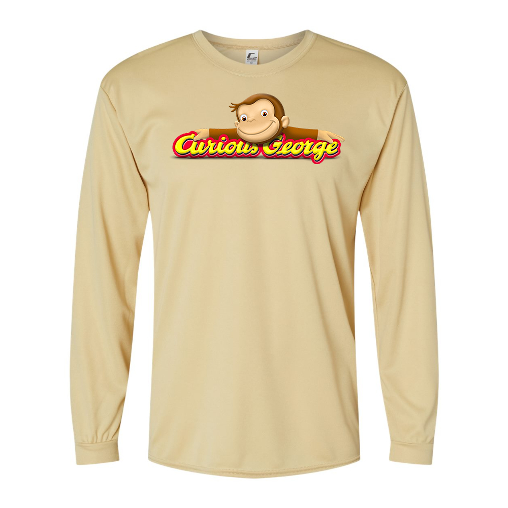 Men's Curious George Performance Long Sleeve T-Shirt