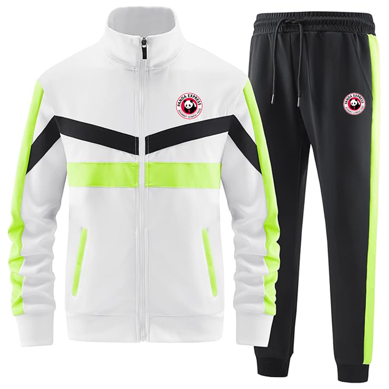 Men's Panda Express ANOTWENER Casual 2 Piece Tracksuit Sets Long Sleeve Full Zip Jacket and Sweatpants Sport Outfits Sweatsuits