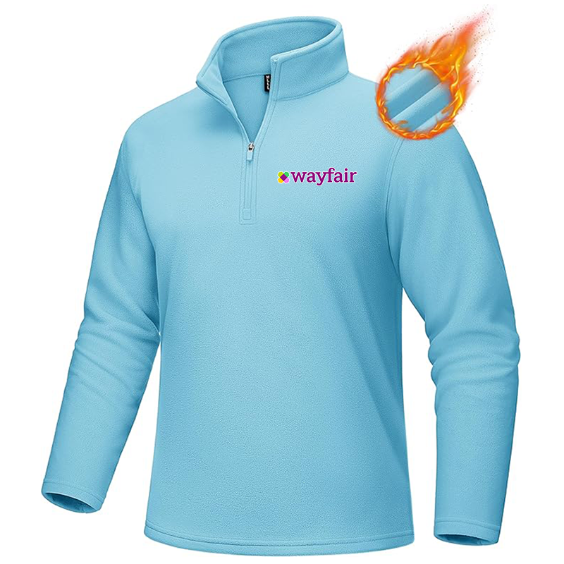 Men's Wayfair MAGCOMSEN  Quarter-Zip Pullover Polar Fleece Sweatshirt Stand Collar Long Sleeve Shirt for Men Thermal Winter Fall