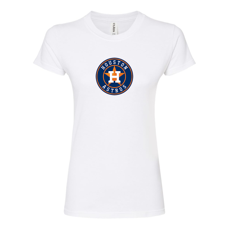 Women's Houston Astros Round Neck T-Shirt