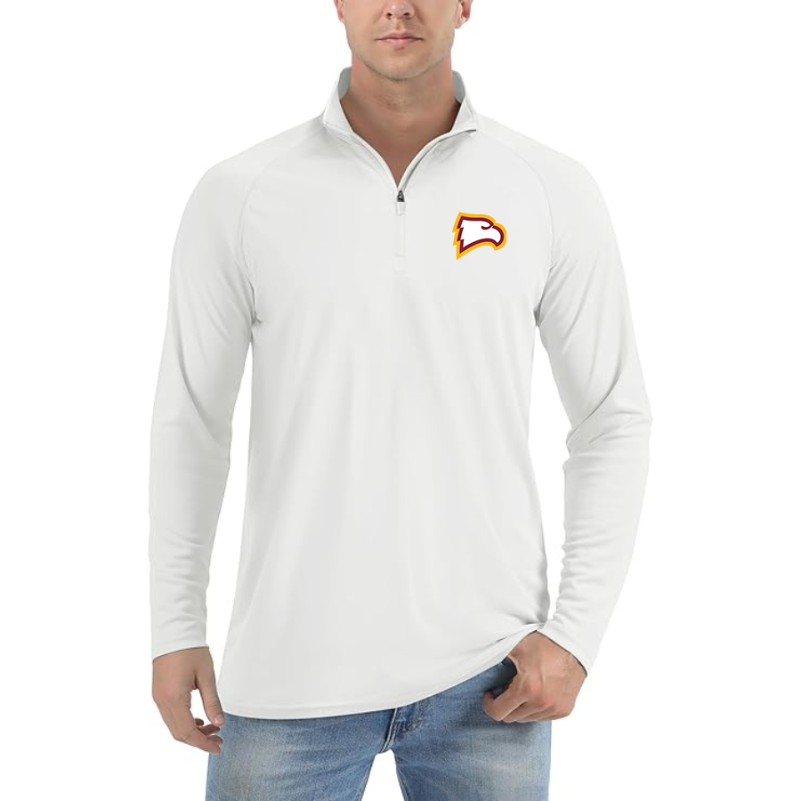 Men's Winthrop Eagles Lightweight Quarter-Zip Athletic Shirt Long Sleeve Performance Wear