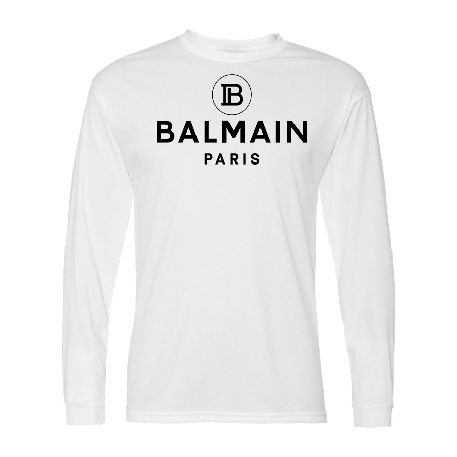 Men's Balmain Paris  Performance Long Sleeve T-Shirt