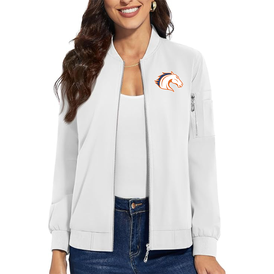 Women's Texas Arlington Mavericks  Premium Bomber Jacket with Polished Detailing and Functional Sleeve Pocket Modern Luxury Outerwear