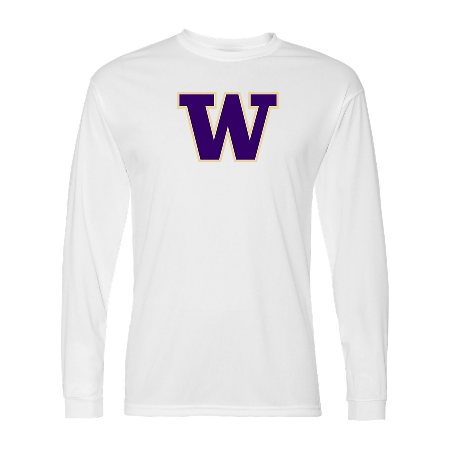 Men's Washington Huskies  Performance Long Sleeve T-Shirt