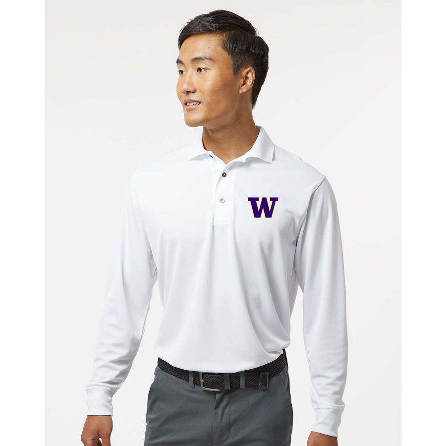 Men's Washington Huskies Paragon Prescott Long Sleeve Polo