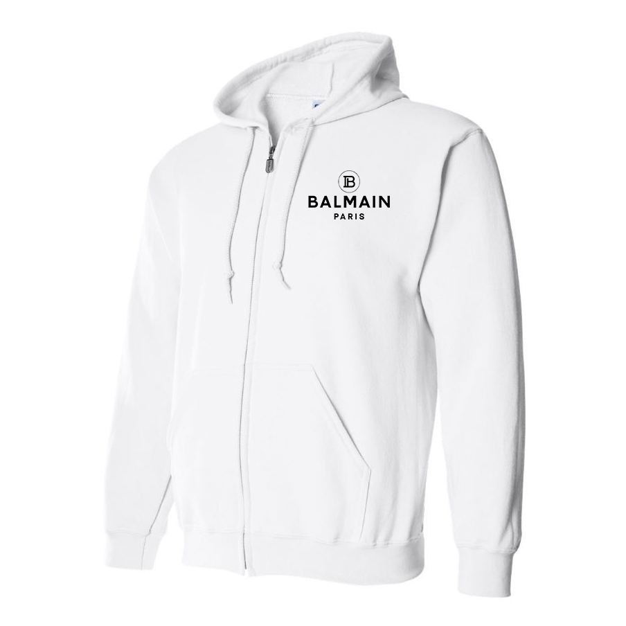 Men's Balmain Paris  Full Zip Hoodie