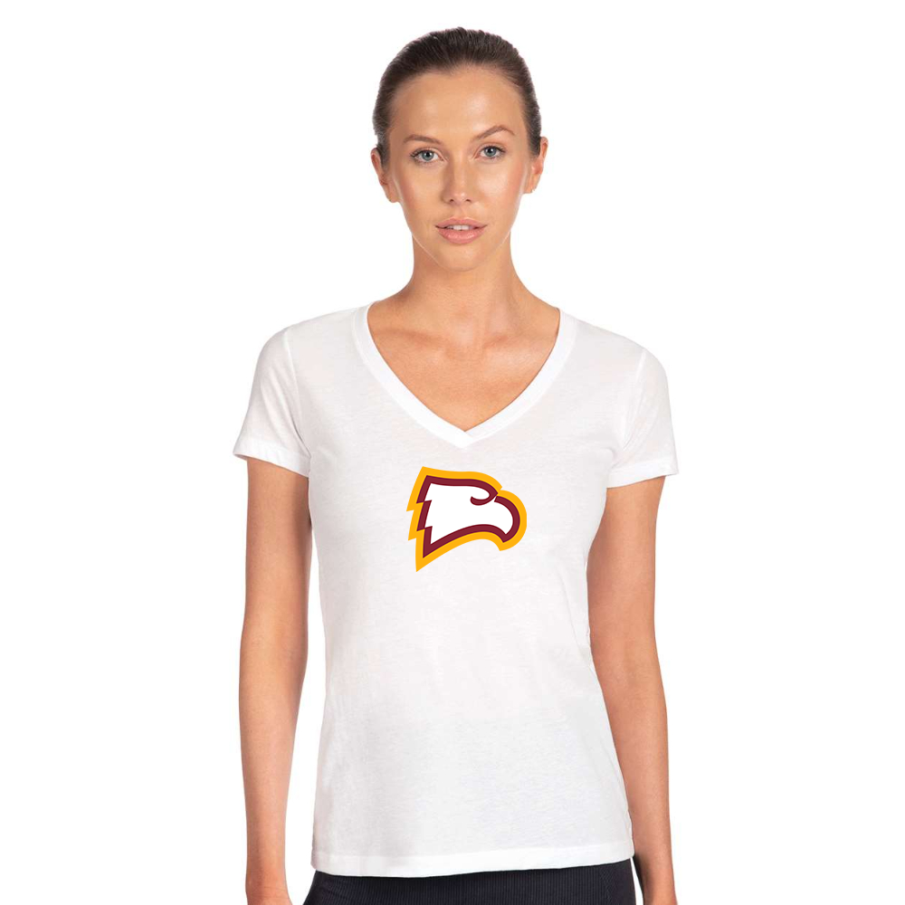 Women's Winthrop Eagles  Next Level Ideal V-Neck T-Shirt