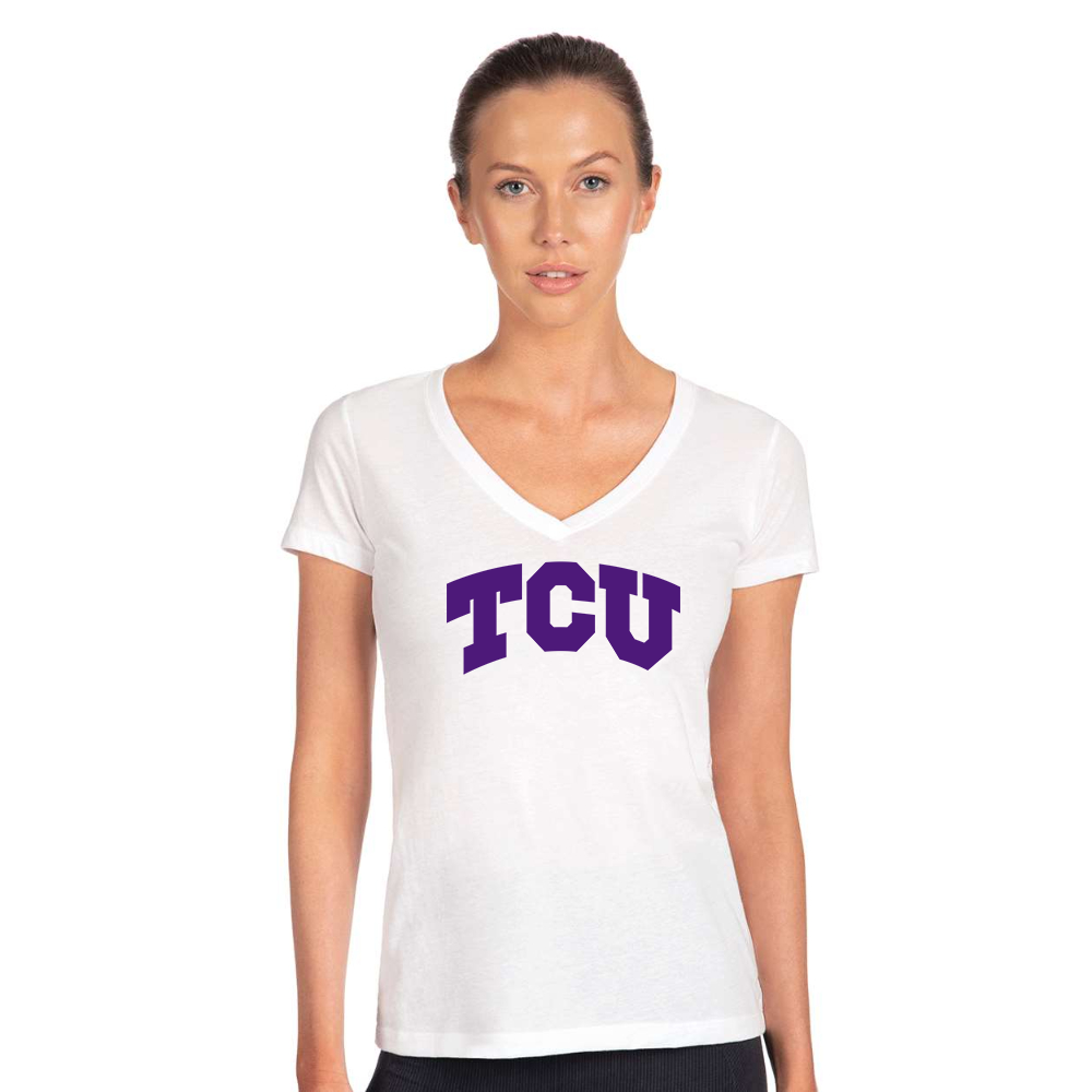 Women's TCU Horned Frogs Next Level Ideal V-Neck T-Shirt