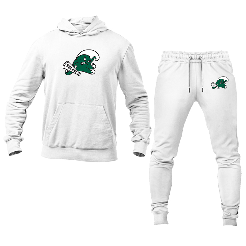 Men's  Tulane Green Wave Hoodie and Joggers Set