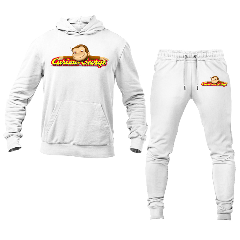 Men's  Curious George Hoodie and Joggers Set