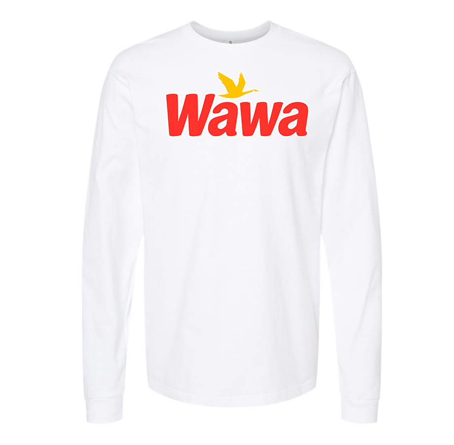 Men's Wawa Gas Station Cotton Long Sleeve T-Shirt