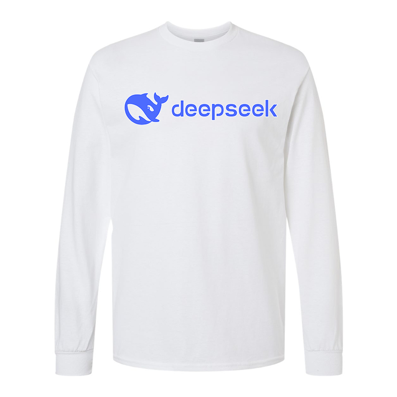 Men's DeepSeek Gildan Heavy Cotton Long Sleeve T-Shirt