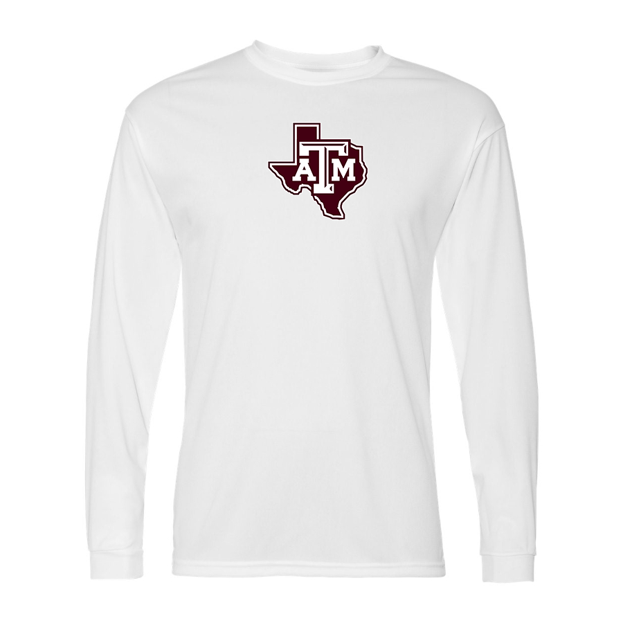 Men's Texas AM Aggies Polyester Long Sleeve T-Shirt