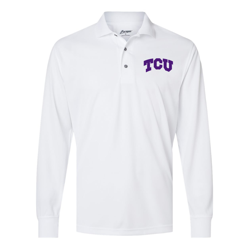 Men's TCU Horned Frogs Paragon Prescott Long Sleeve Polo