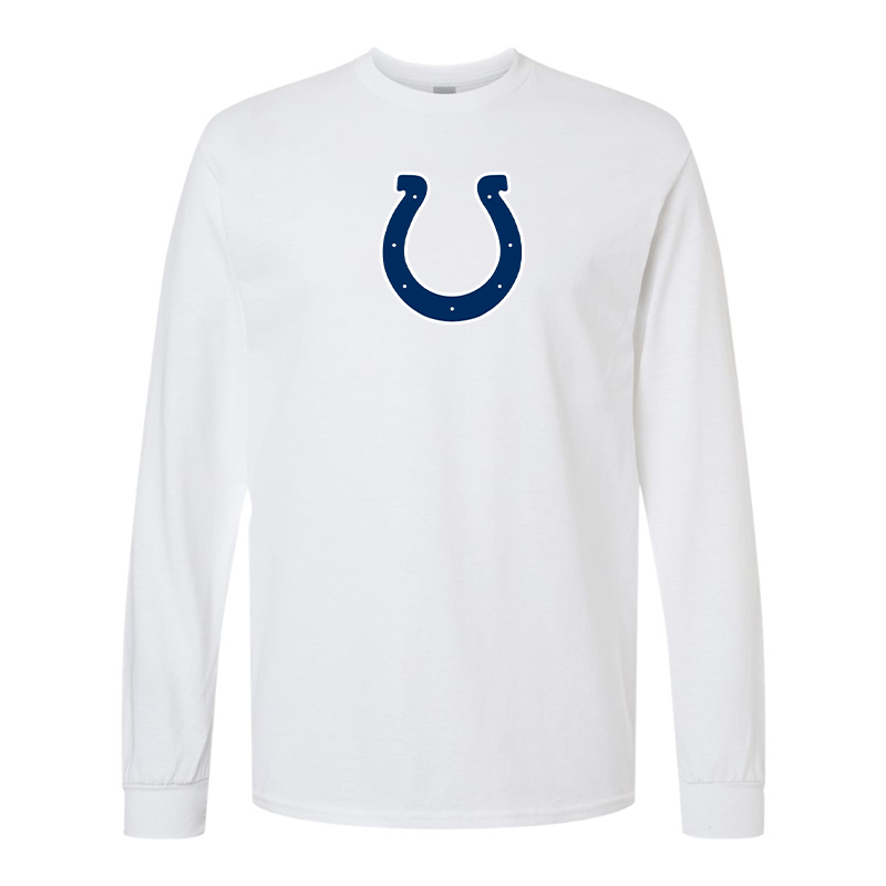 Men's Indianapolis Colts Gildan Heavy Cotton Long Sleeve T-Shirt