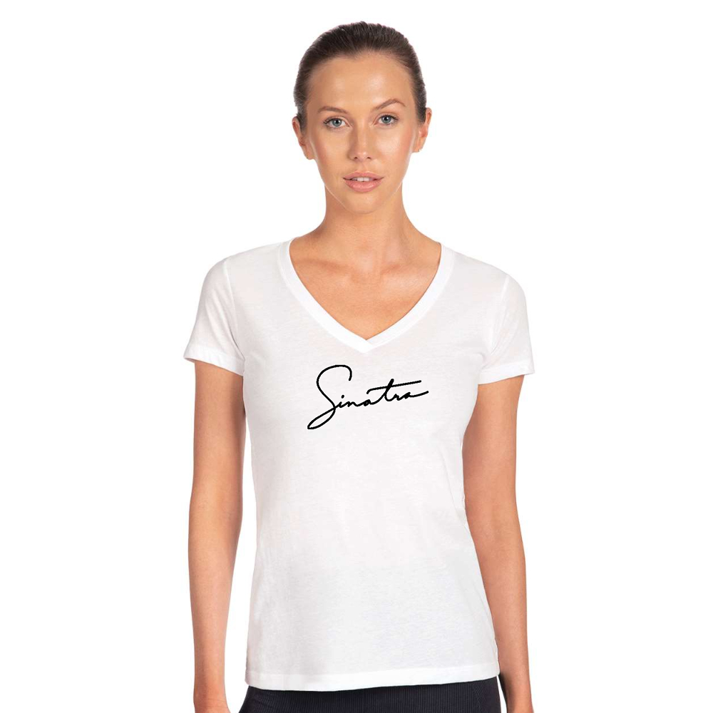 Women's Frank Sinatra Next Level Ideal V-Neck T-Shirt