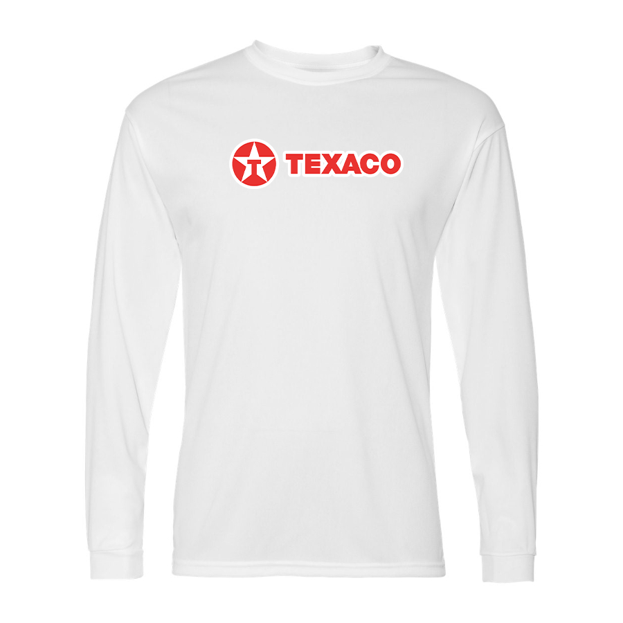 Men's Texaco  Polyester Long Sleeve T-Shirt