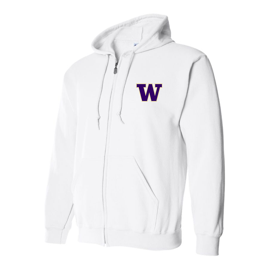 Men's Washington Huskies Full Zip Hoodie