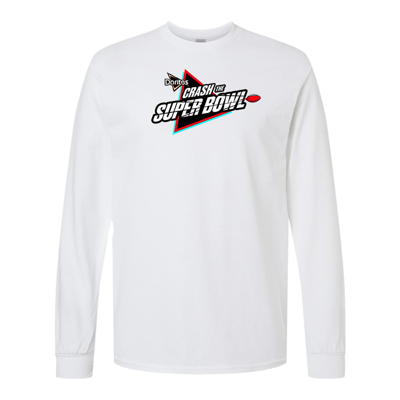 Men's Crash the Super Bowl Gildan Heavy Cotton Long Sleeve T-Shirt