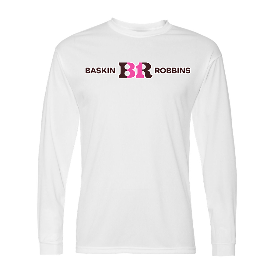 Men's Baskin Rоbbins  Polyester Long Sleeve T-Shirt