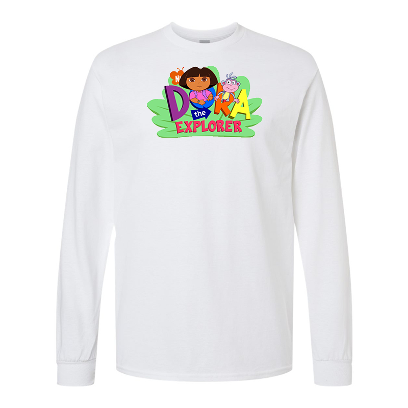 Men's Dora the Explorer Gildan Heavy Cotton Long Sleeve T-Shirt